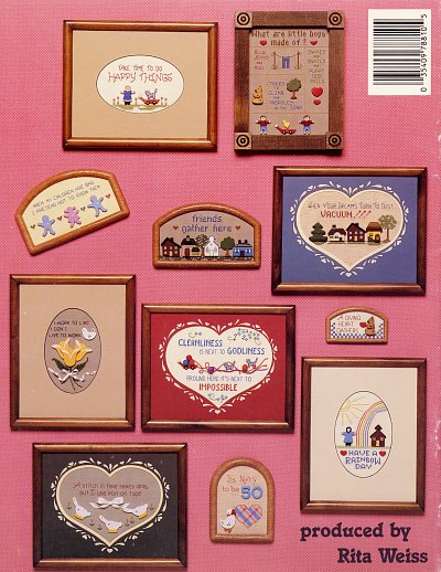 American School of Needlework MOre Easy Cross Stitch Projects for Wood Shapes