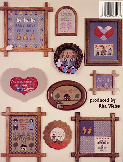 American School of Needlework Easy Cross Stitch Projects for Wood Shapes