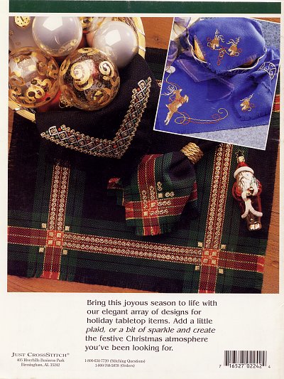 Just Cross Stitch Yuletide Table Settings