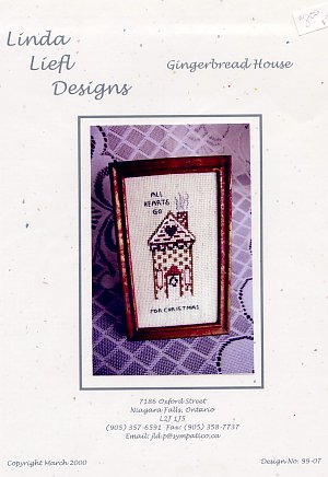 Linda Liefl Designs Gingerbread House