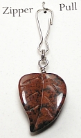  mahogany obsidian zipper pull