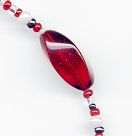 close-up of glass swirl