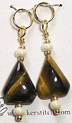 tigereye triangle stitch markers