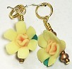 yellow flower stitch marker