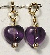 amethyst heart stitch markers