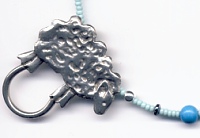 close-up of sheep hoop